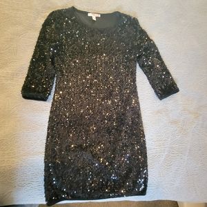 Woman's large black sequin dress NWOT